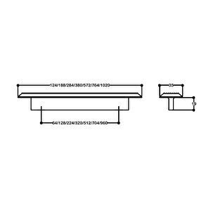 Li̇ne-çi̇zgi̇li̇ Kulp Rose Renk 320 Mm