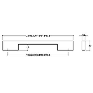 7327 Modern Kulp Saten Renk 480 Mm