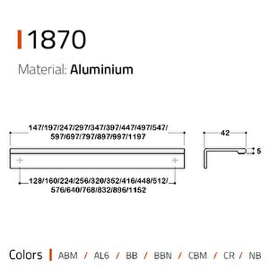 1870 Entegre Kulp Krom Renk 160 Mm