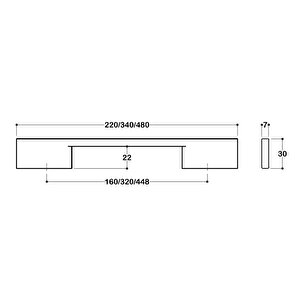 8570 Modern Kulp Mat Altın Renk 320 Mm