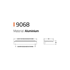 Li̇ne-çi̇zgi̇li̇ Kulp Altin Renk Tek Adet 960 Mm
