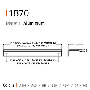 1870 Entegre Kulp Gold Renk 96 Mm