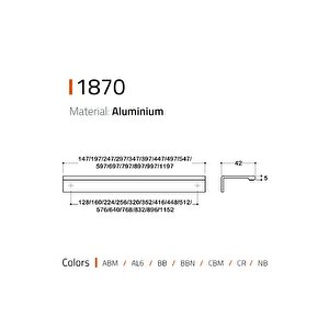 1870 Entegre Kulp Krom Renk 896 Mm