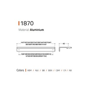 1870 Entegre Kulp Rose Renk 896 Mm