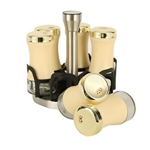 Sarı 6'lı Baharatlık Seti Mtfk.0129