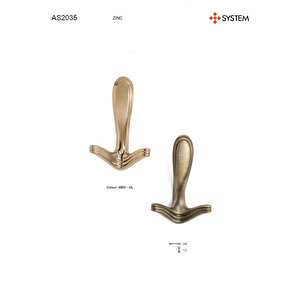 Portmanto Askiliği 86 Mm Anti̇k  Renk