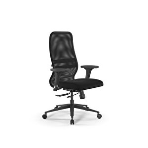 Fileli Ofis Koltuğu / Toplantı Sandalyesi - Synchro Sit8-b2-8d / 4200092 Siyah