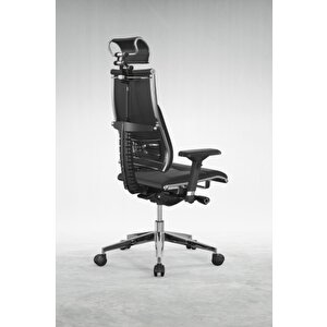 Yoga Çelik Müdür / Yönetici Koltuğu - Ofis Sandalyesi Y-4df-b2-10d / 0012212 Siyah