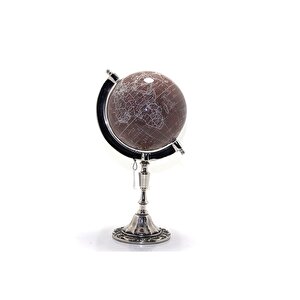 Yerküre Bi̇blo Metal Standli Kahve 18x35 Kahverengi