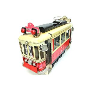 Metal Taksim Tramvay Büyük Biblo Dekoratif Hediyelik