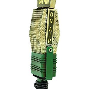 Himarry Dekoratif Metal Mikrofon Obje Biblo Vintage Hediyelik