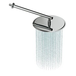 Aqua Bagno Ankastre Duvardan Duş Kolu 42,5 Cm. Paslanmaz Krom