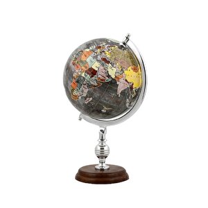 Yerküre Bi̇blo Ahşap Standli Si̇yah 21x38