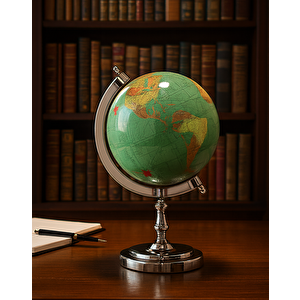 Yerküre Bi̇blo Metal Standli Yeşi̇l 19x28