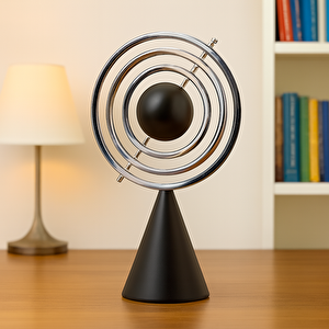 Yerküre Bi̇blo Metal Standli, Si̇yah, 35x21