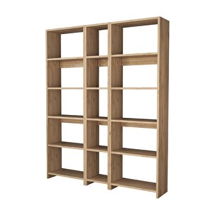 Robin Üçlü Kitaplık 126 Cm Beyaz