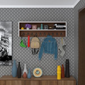 Elbise Askılığı Askılık Zeytuni Cvz 35*120*20 Siyah 10 Adet Askı Portmanto Raflı