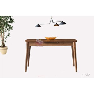 Ortadan Açılabilir Mdf  Yemek Masası, Mutfak Masası ( 70x120 Cm ) Siyah Mermer