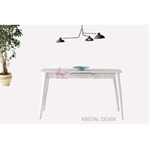 Ortadan Açılabilir Mdf  Yemek Masası, Mutfak Masası ( 70x120 Cm ) Sonato