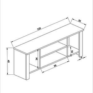 Bimossa B1010 Arsin Tv Ünitesi Sepet 120 Cm