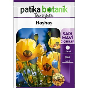 7000 Adet Haşhaş Tohumu Sarı, Mavi Renk