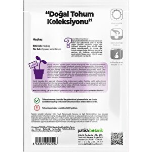 7000 Adet Haşhaş Tohumu Sarı, Mavi Renk