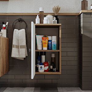 Roomart Banyo Dolabı Mat Mdf 60 X 35 Cm Banyo Boy Dolabı