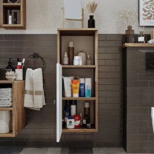 Roomart Banyo Dolabı Mat Mdf 90 X 35 Cm Banyo Boy Dolabı