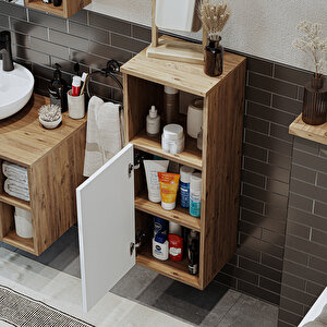 Roomart Banyo Dolabı Mat Mdf 90 X 35 Cm Banyo Boy Dolabı