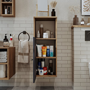 Roomart Banyo Dolabı Mat Mdf 90 X 35 Cm Banyo Boy Dolabı