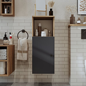 Roomart Banyo Dolabı Mat Mdf 90 X 35 Cm Banyo Boy Dolabı