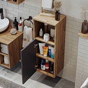 Roomart Banyo Dolabı Mat Mdf 90 X 35 Cm Banyo Boy Dolabı