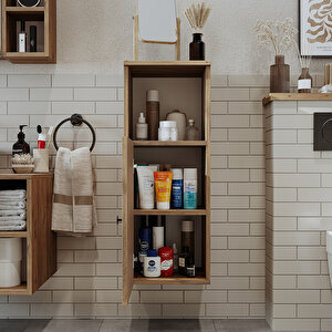 Roomart Banyo Dolabı Mat Mdf 90 X 35 Cm Banyo Boy Dolabı