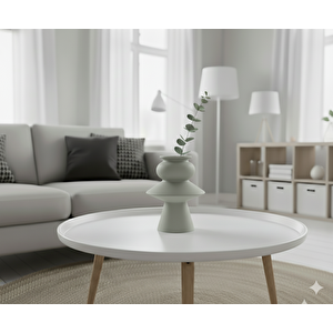 Majör Seramik Vazo, Yeşil, 18x12 Yeşil