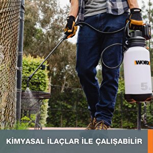 Worx Wg829e.9 20volt 5lt. Omuz Askılı Basınçlı İlaçlama Ve Dezenfektan Pompası (akü Dahil Değildir)