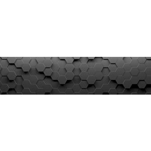 3 Boyutlu Antrasit Altıgen Duvar Kağıdı Baskı