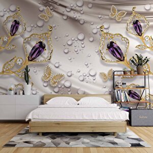 Swarovski Taşlı Duvar Kağıdı Baskı 425x240 cm