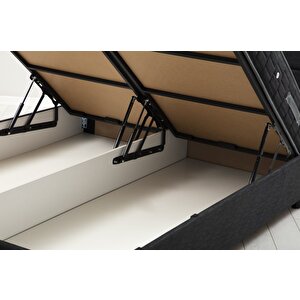 Motya Baza+başlık 150*200 Yatak Set-antrasıt