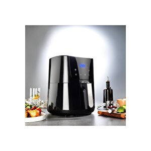 Schafer Fit Fry Dijital Airfryer Sıcak Hava Fritözü Siyah