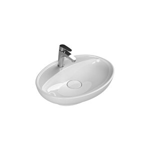 Turkuaz Cerastyle Lal C Serisi  Tezgah Üstü Lavabo 60*45,5 Cm