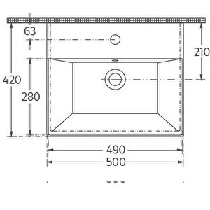 Isvea Sistemaz Lavabo 50 Cm