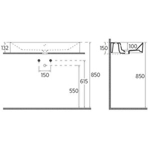 Isvea Sistemaz Lavabo 50 Cm