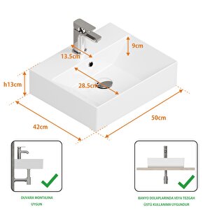 Isvea Sistemaz Lavabo 50 Cm
