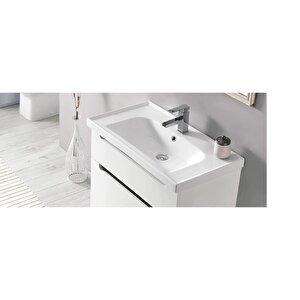 Turkuaz Cerastyle Frame Etajer Uyumlu Damlalıklı Lavabo 50*38 Cm