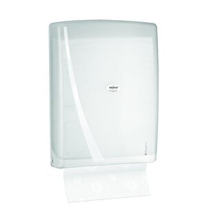 Modern Z Katlama Kağıt Havlu Dispenseri 400'lü Transparan Beyaz
