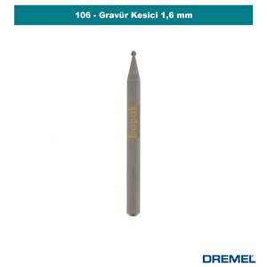 106 Gravür Kesici 1,6 Mm (3 Adet) 26150106ja