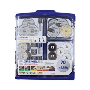 Dremel Sc725 Speedclic 70 Parça Çok Amaçlı Aksesuar Seti