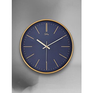 Galaxy 221-al Serisi Eskitme Metal Görünümlü Sessiz Akar Modern Duvar Saati 30 Cm