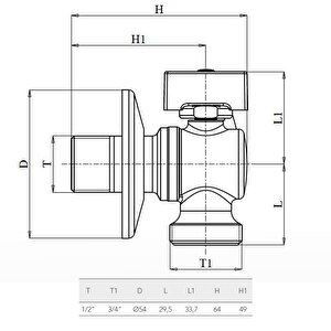 Eca 1/2 Çamaşır - Bulaşık Makinası Musluğu Rozet Dahil 102122041