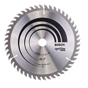 Bosch Optiline Ahşap 190x20/16 Mm 48 Diş Daire Testere Bıçağı 2608640614